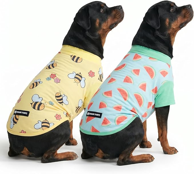 Spark Paws Sunblock Dog T-Shirt, SPF30 Protection, Lightweight Breathable Quick by SparkPaws