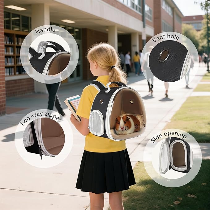 Portable Guinea Pig Backpack, Polarized Bubble Backpack - Image 6