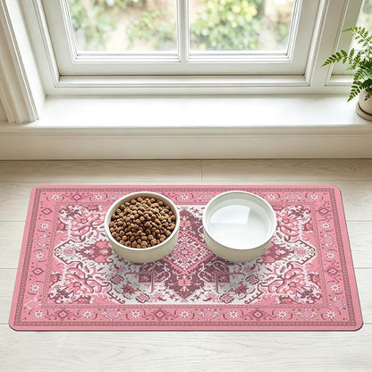 Pet Feeding Mat for Floors Waterproof Dog Mat for Food and Water Absorbent by Unknown
