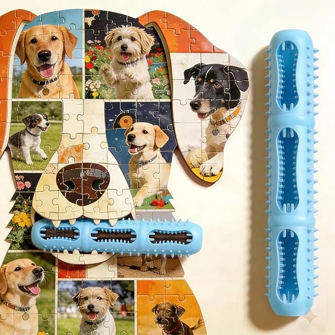 3 Pack Dog Chew Toys, Dog Toothbrush Toy - Image 9