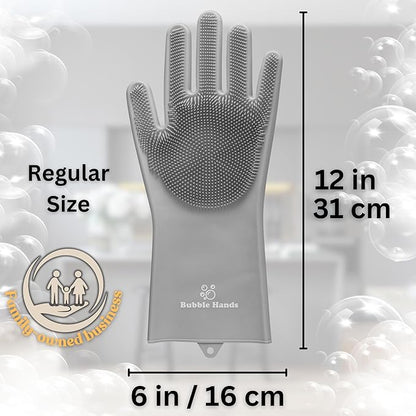 Dog Washing Gloves with Bristle Scrubbers, Reusable Silicone Gloves Ideal - Image 7