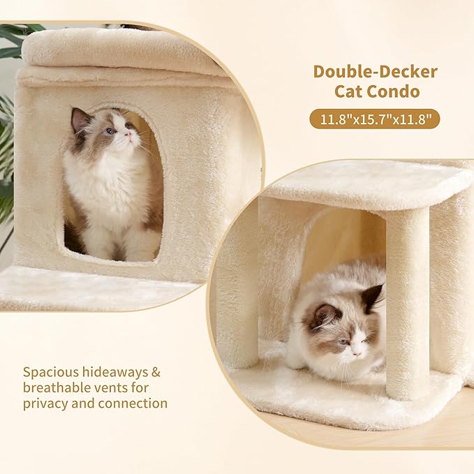 Heybly Cat Tree, 26.3-inch Cat Tower - Image 7