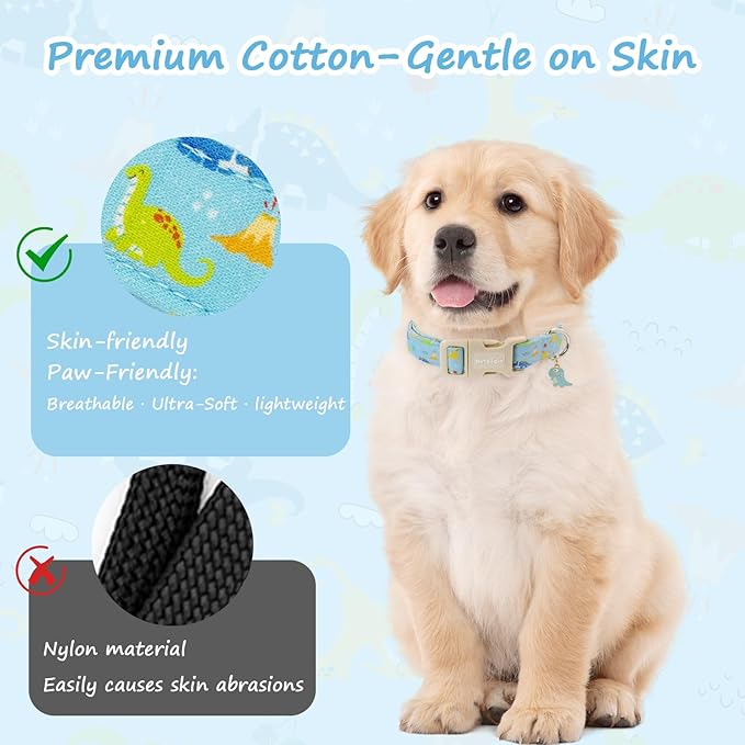 Dinosaur Dog Collar for Extra Small Dogs, Cute Puppy Collars - Image 4