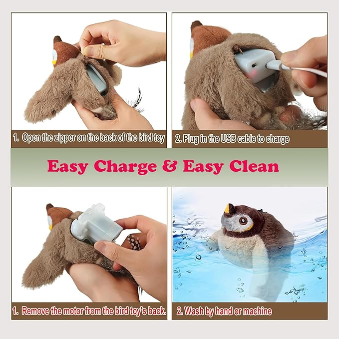 Upgraded Interactive Chirping Bird Cat Toys - Image 6