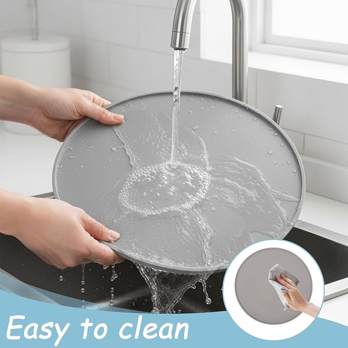 Silicone Pet Food Mat, Waterproof Nonslip Feeding Bowl Mat - Image 4