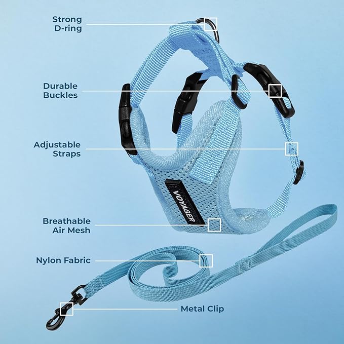 Voyager Step-in Lock Adjustable Cat Harness w. Cat Leash Combo Set - Image 3
