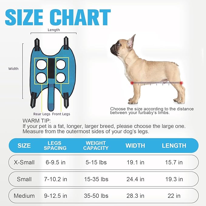 PAWCHIE Dog Grooming Hammock Harness - Image 6
