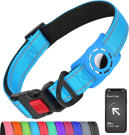 AirTag Dog Collar with AirTag Holder Compatible by Erbine