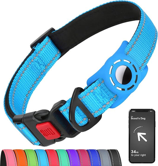 AirTag Dog Collar with AirTag Holder Compatible by Erbine