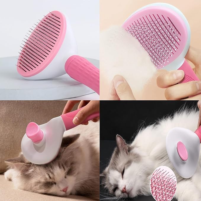 8PCS Dog Bath Supplies Set，Dog Washing Gloves，Shampoo Brush, Shedding Slicker - Image 4
