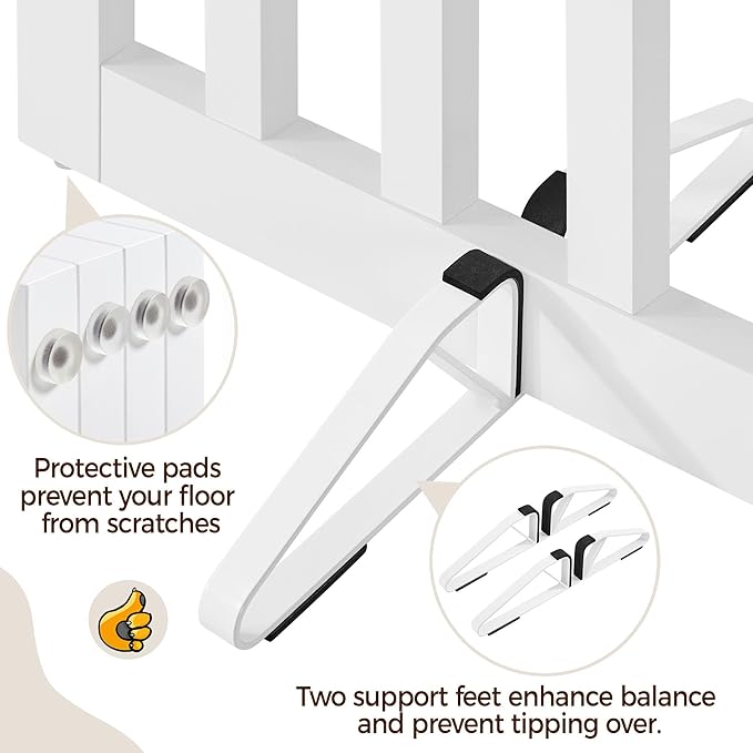 Yaheetech 24" H Freestanding Pet Gate - Image 8