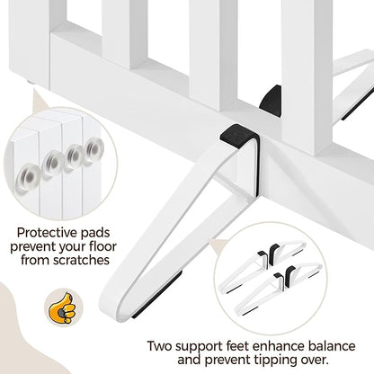 Yaheetech 24" H Freestanding Pet Gate - Image 8
