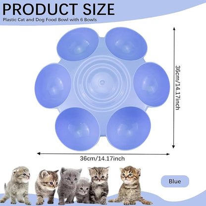 DOERDO Cat Feeding Bowl, Plastic Cat and Dog Food Bowl - Image 2