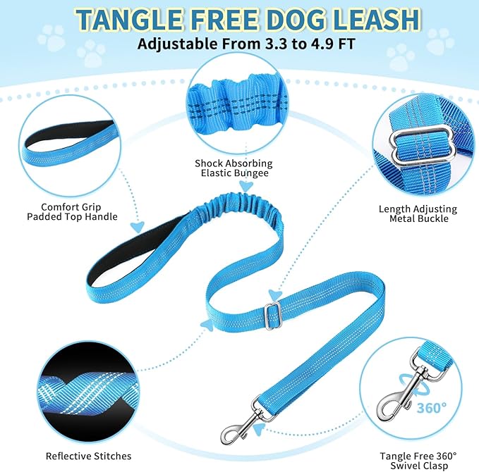 Lukovee No Pull Dog Harness and Leash Set, Soft Padded Small Dog Harness - Image 3