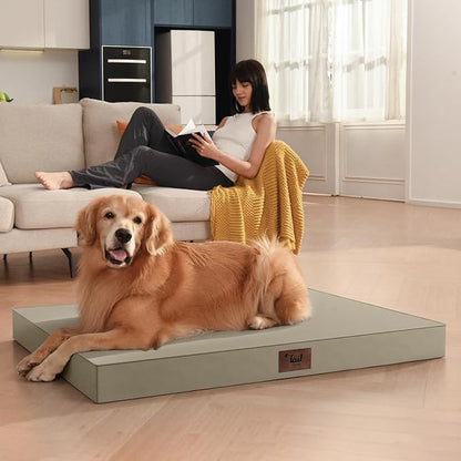 Outdoor Dog Bed for Small Dogs & Cats, Waterproof Dog Crate Mat Orthopedic Egg - Image 5