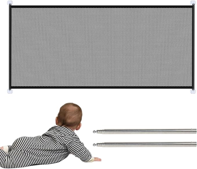 Fence – Portable Foldable Barrier, Punch Free Safety Net | Indoor Home - Image 8