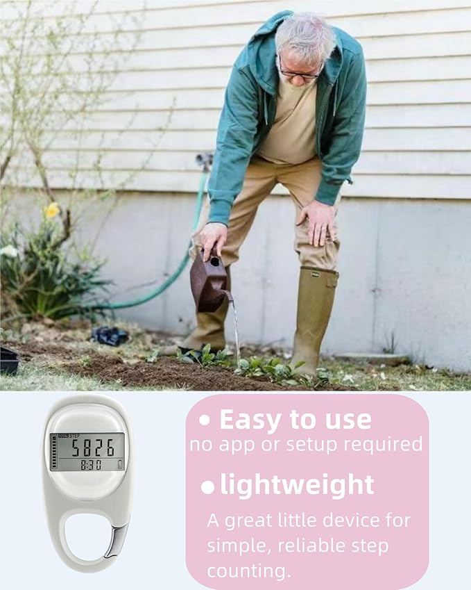 3D Pedometer for Walking Steps Miles, Distance Tracking, Calorie Count - Image 9