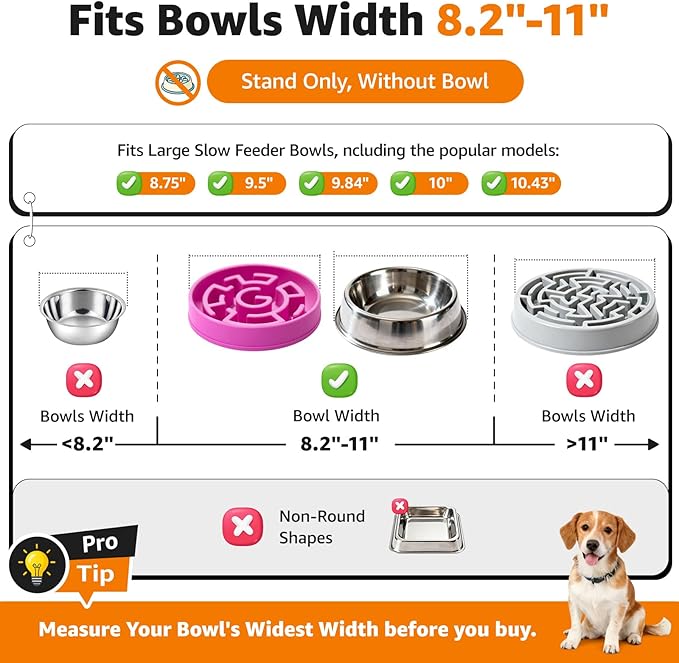 LOOBANI Elevated Dog Bowl Stand: Fits - Image 2
