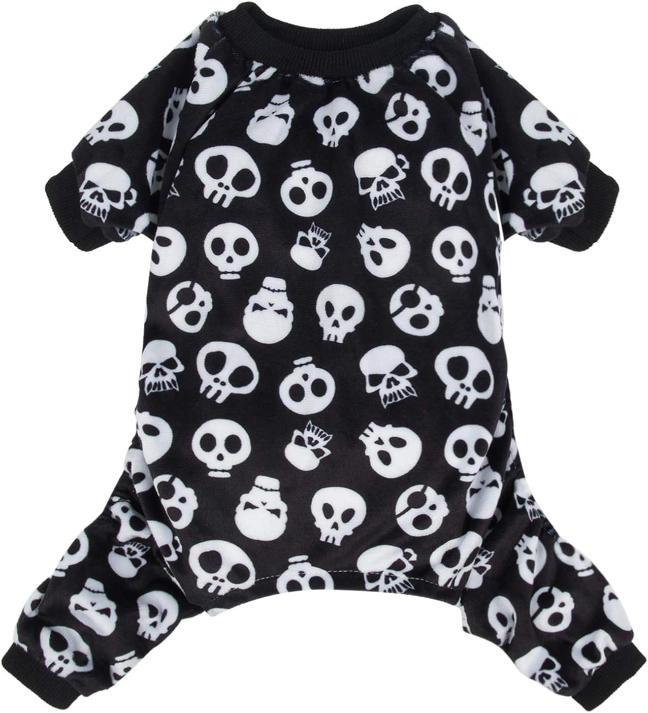CuteBone Dog Halloween Pajamas Puppy Onesies Small Dogs Soft Pjs Coat Cat Apparel Comfy Pet Christmas Clothes Outfit Doggie Bodysuit P11M