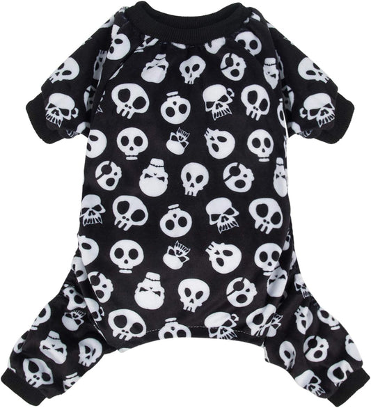 CuteBone Dog Halloween Pajamas Puppy Onesies Small Dogs Soft Pjs Coat Cat Apparel Comfy Pet Christmas Clothes Outfit Doggie Bodysuit P11M