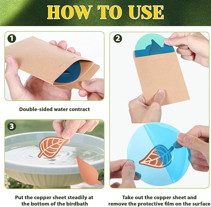 3Pcs Bird Bath Copper Purification Disk 99.99% Pure Copper Water Cleaning Discs - Image 7