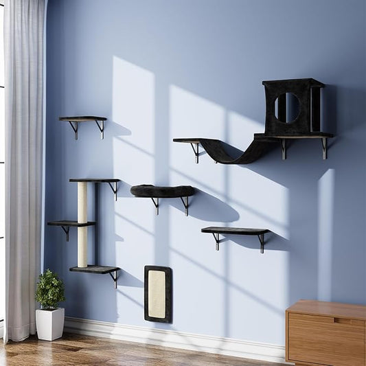 NUNU LAB Wall Mounted Cat Furniture Set by NUNULAB