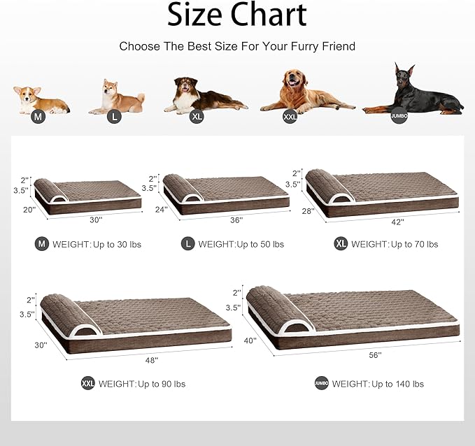 Orthopedic Dog Bed Medium Size Dog - Image 7
