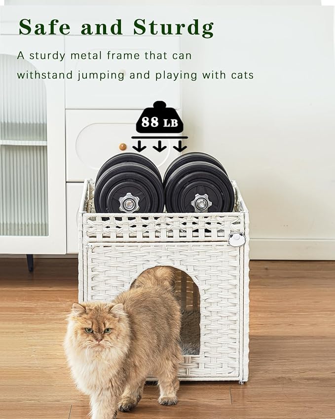 SETVSON Cat Beds for Indoor Cats Extra Large Double Cat Cave Pet Cube, - Image 3