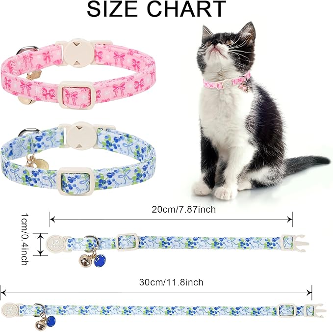 Cat Collar, Cat Collar with Bell, - Image 4