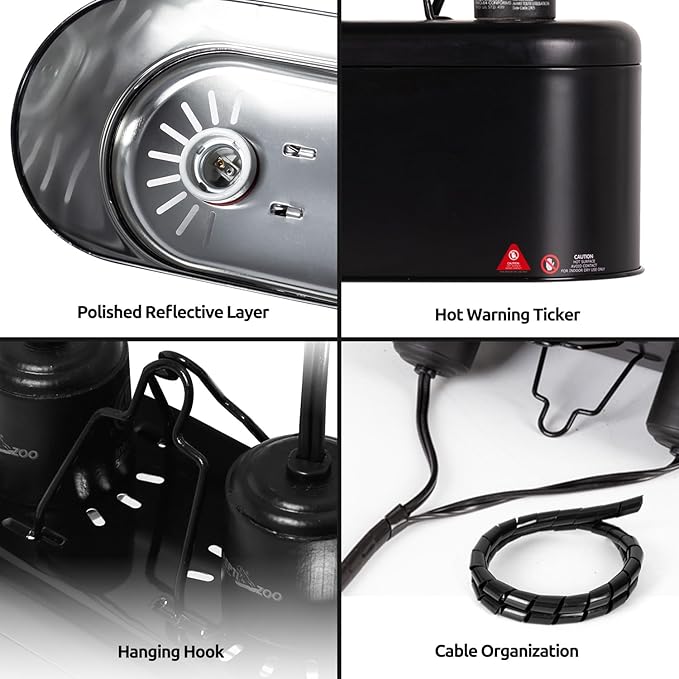 REPTI ZOO Dual Reptile Light Fixture - Image 7