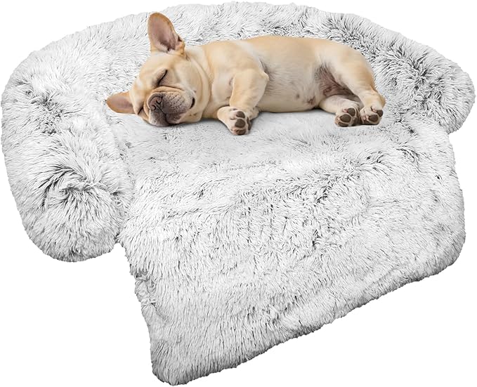 Calming Dog Bed Fluffy Plush Dog Mat by GGIB