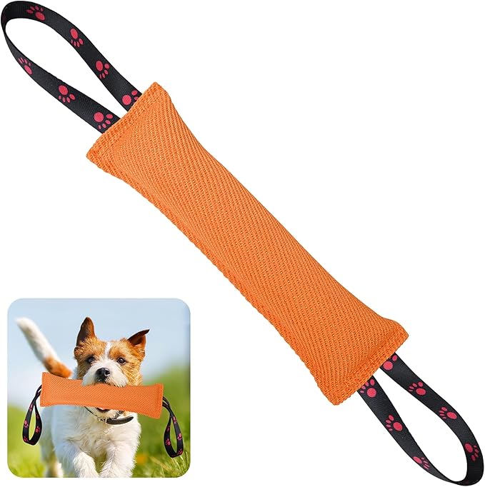 ToLanbbt Dog Tug Toy Bite Jute Pillow Pull Toy by ToLanbbt