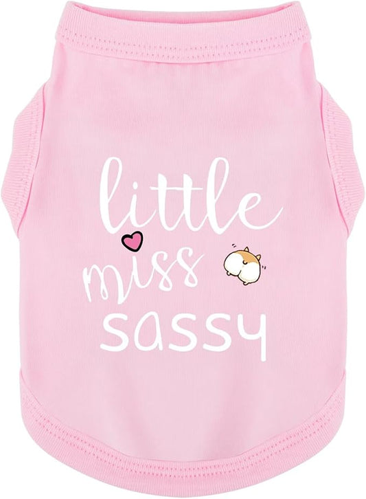 Paiaite Dog Clothes Fashionable Sleeveless Pet Vest: 'Little Miss Sassy' by Paiaite