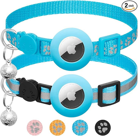 2 Pack Airtag Cat Collar Breakaway by LAFAYIspecializesinpetcollars