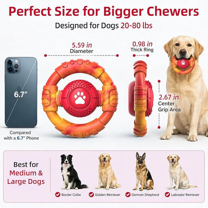 Pamlulu Tough Dog Toys for Aggressive Chewers, Indestructible Dog Toy for Large - Image 3