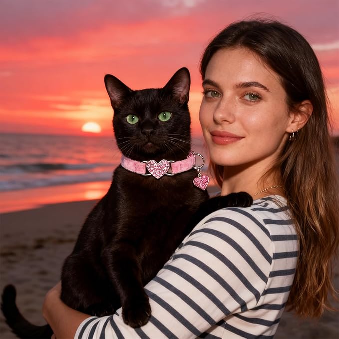 EXPAWLORER Soft Velvet Safe Cat Collars - Image 8