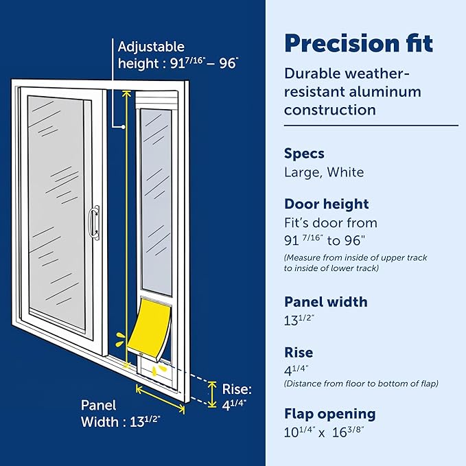 PetSafe 1-Piece Sliding Glass Pet Door - Image 4