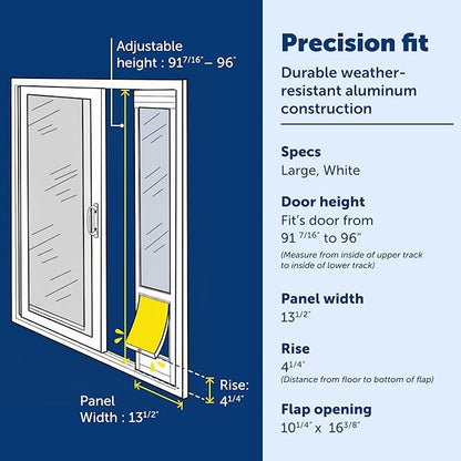 PetSafe 1-Piece Sliding Glass Pet Door - Image 4