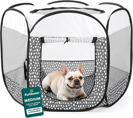 FurHaven Soft-Sided Dog & Cat Playpen, Portable Foldable Indoor & Outdoor Pet by FurHaven