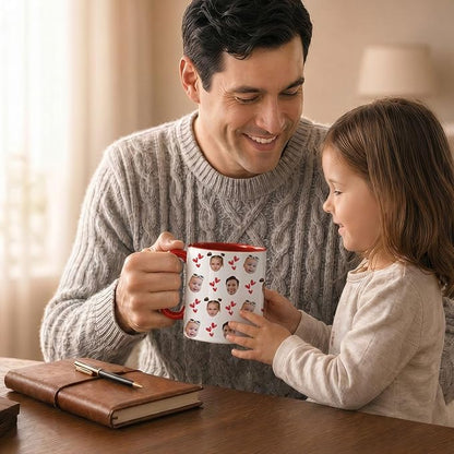 Personalized Face Mug for Dad, Custom Photo Coffee Mug - Image 3