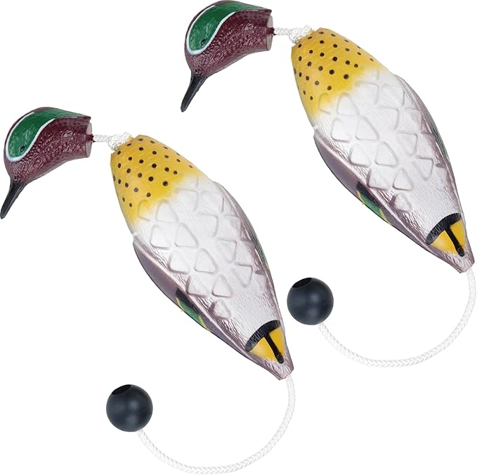 fingig 2 Pcs Mottled Mallard Mandarin Duck Dummy Bumper Toys by Fingig