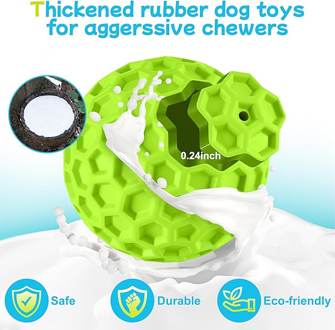 LUKITO Dog Chew Toys, Dog Toys for Aggressive Chewers Large Breed, Interactive - Image 3