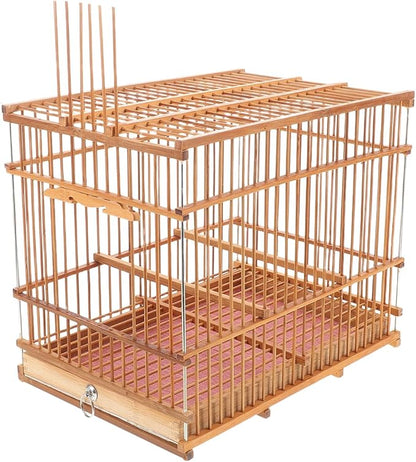 Totority Bamboo Woven Small Bird Cage - Image 9