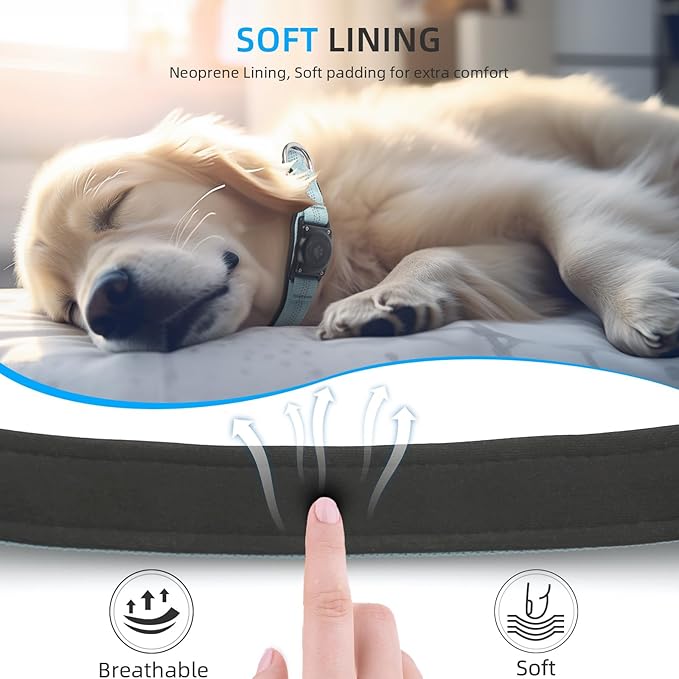 Upgraded AirTag Dog Collar, IP68 Waterproof Air Tag Dog Collar Holder, - Image 4