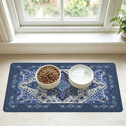 Pet Feeding Mat for Floors Waterproof Dog Mat for Food and Water Absorbent by Unknown