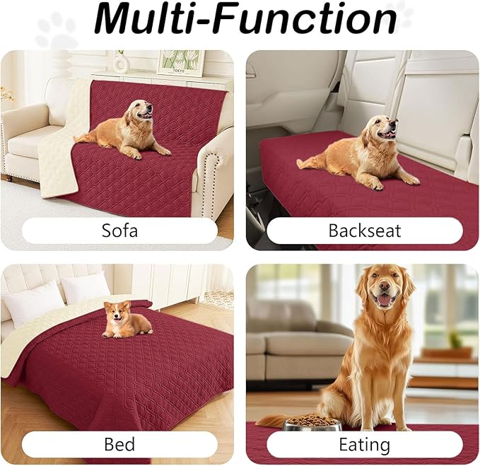 hyha Waterproof Dog Bed Blanket, Soft Pet Blankets, Waterproof Couch Cover - Image 5