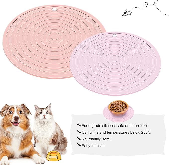2 Pieces Silicone Pet Food Mat Pet Feeding Mat - Image 7
