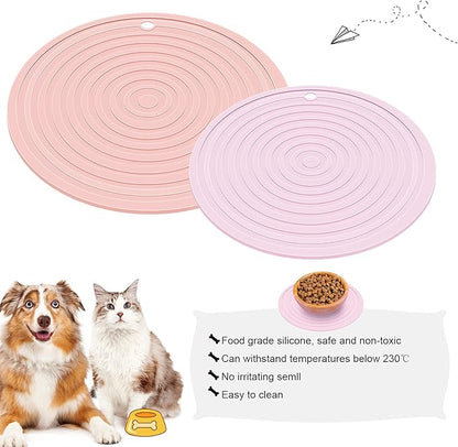 2 Pieces Silicone Pet Food Mat Pet Feeding Mat - Image 7