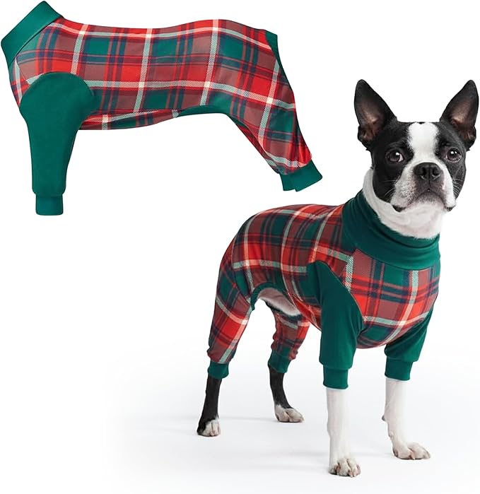 Spark Paws Dog Christmas Pajama, Dog Recovery Suit Male, Ultra-Soft and 4-Way by SparkPaws