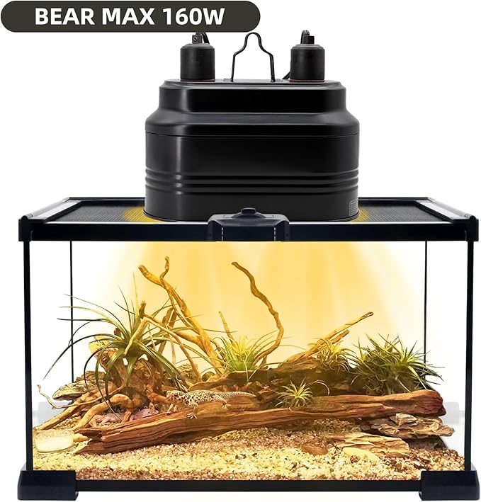 MECESOR Dual Reptile Lamp Fixture - Image 2